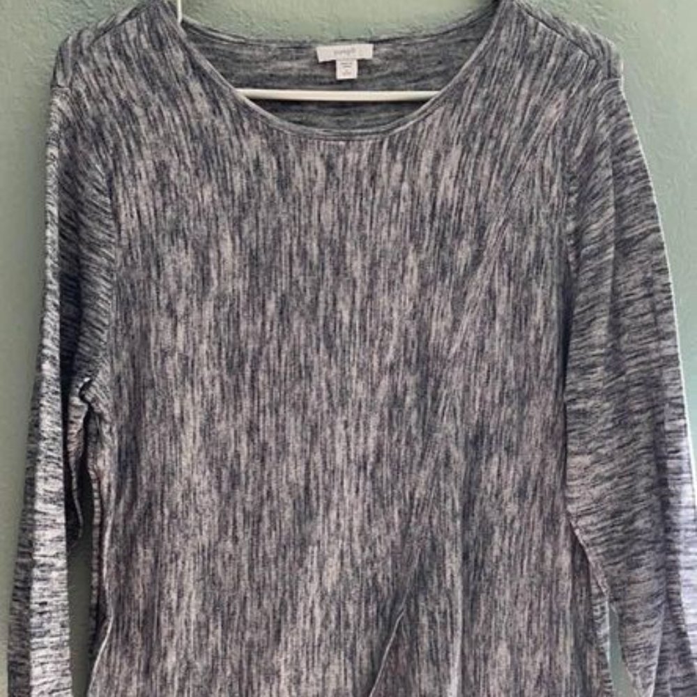 Blue and white sweater, size LP